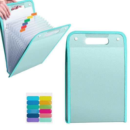 Important Document Storage, 13 Pockets Expanding File Folder with Colored Tabs, File Organizer with V1189-LWWAL-20260401-05839