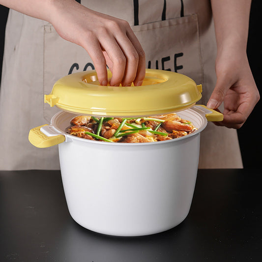 Microwave Rice Cooker, Microwavable Food Container, Convenient Cooker for Microwave, Plastic Micro Steamer V1189-LWWAL-20260401-05841