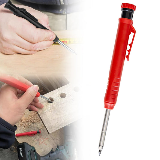 1 Pack Carpenter Pencils Mechanical Pencils with 6 Refills, Construction Pencils with Built-in Sharpener, V1189-LWWAL-20260401-05846