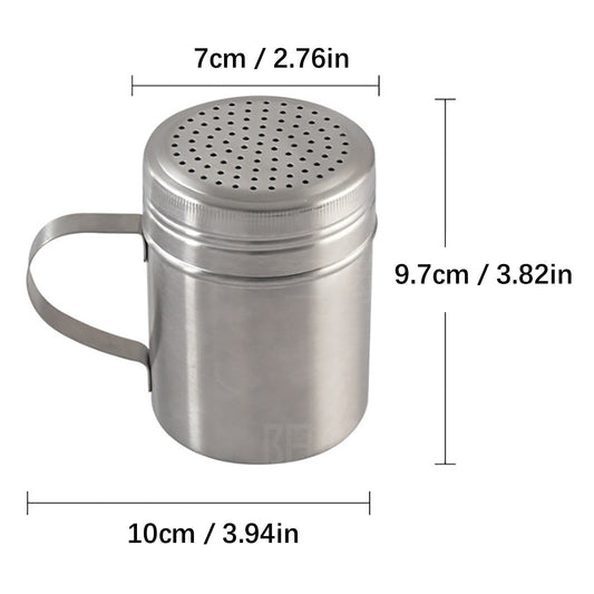 Metal Salt Pepper Dredge Shakers With Handle, Heavy Duty Stainless Steel Seasonings Spice Shakers, Ideal For V1189-LWWAL-20260401-05903