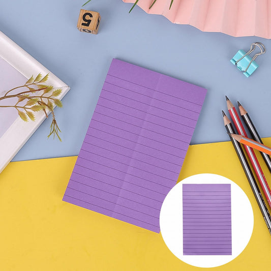 1 Pack Lined Sticky Notes 4X6 in Post, 8 Pastel Colors Large Ruled Post Sticky Colorful Super Sticking Power V1189-LWWAL-20260401-05905