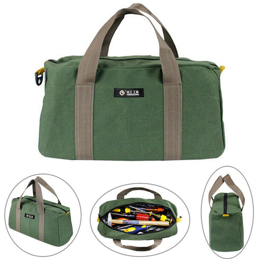 1 Pack Tool Bag for Men with Waterproof Hard Bottom,Mechanics Tool Bag,Heavy Duty Tool Bag Wide Mouth Tote V1189-LWWAL-20260401-05929