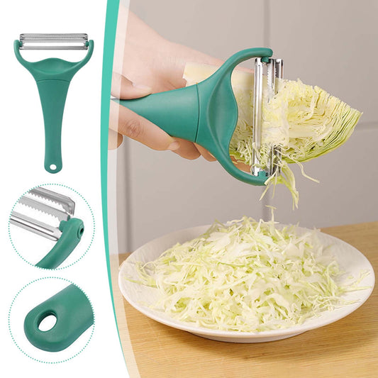 Professional Cabbage Peeler Shredder,Dual Sharp Blades for Julienne Vegetables,Non-Slip Ergonomic Handle,Dark V1189-LWWAL-20260401-05936