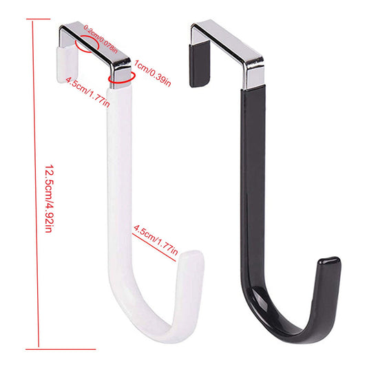 Over The Door Hooks,1 Pack Hangers Hooks with Rubber Prevent Scratches Heavy Duty Organizer for Living Room, V1189-LWWAL-20260401-05973