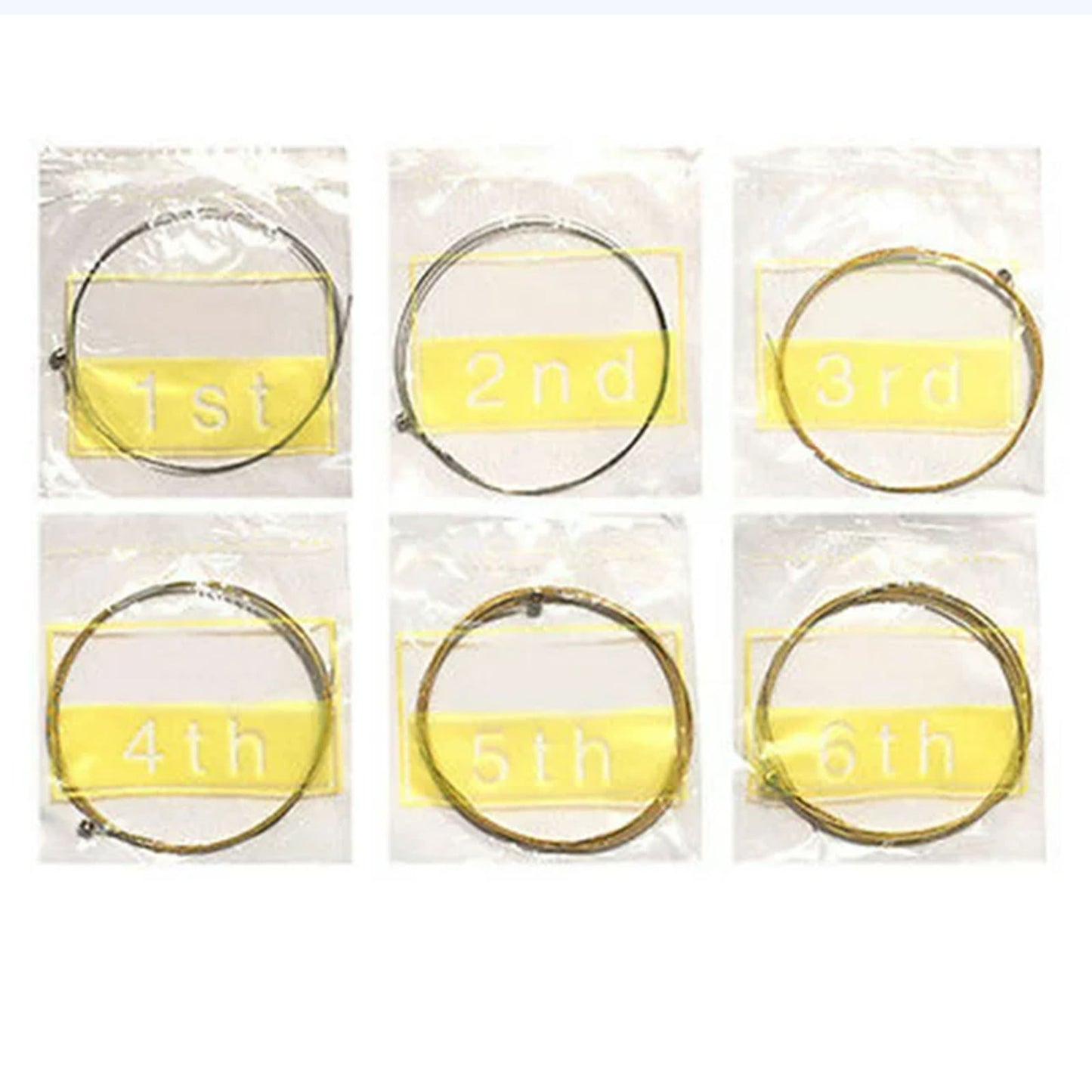 6 Sets Acoustic Guitar Strings,Acoustic Guitar Strings Well Balanced Tone Light Tension Guitar Replacement V1189-LWWAL-20260401-06039