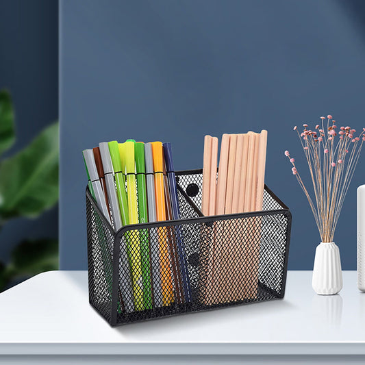 Magnetic Pen Holder, Heavy Duty 2 Slot Mesh Pencil & Marker Organizer for Desk, Extra Strong Magnets for V1189-LWWAL-20260401-06075