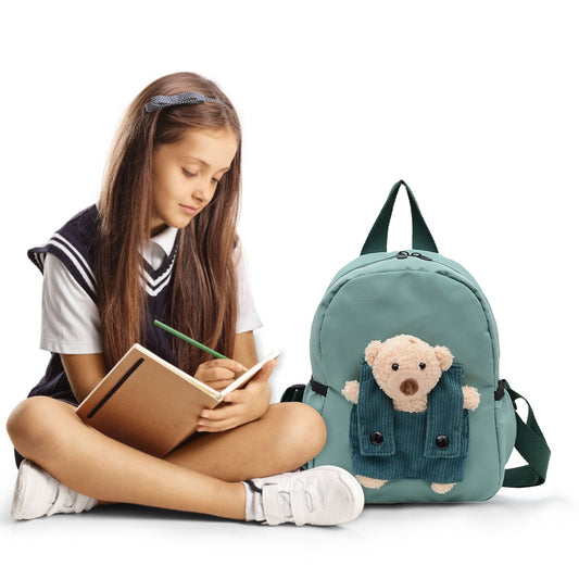 1 Pcs Travel Backpack,Cute Custom BookBag with Detachable Bear,Travel Backapck for Women/Men Casual Laptop V1189-LWWAL-20260401-06091