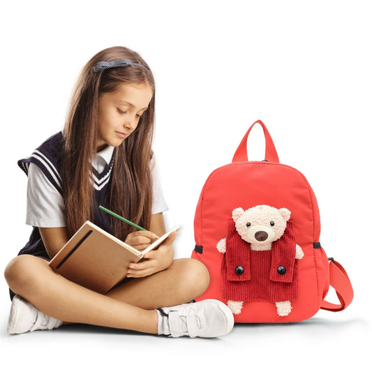 1 Pcs Travel Backpack,Cute Custom BookBag with Detachable Bear,Travel Backapck for Women/Men Casual Laptop V1189-LWWAL-20260401-06093