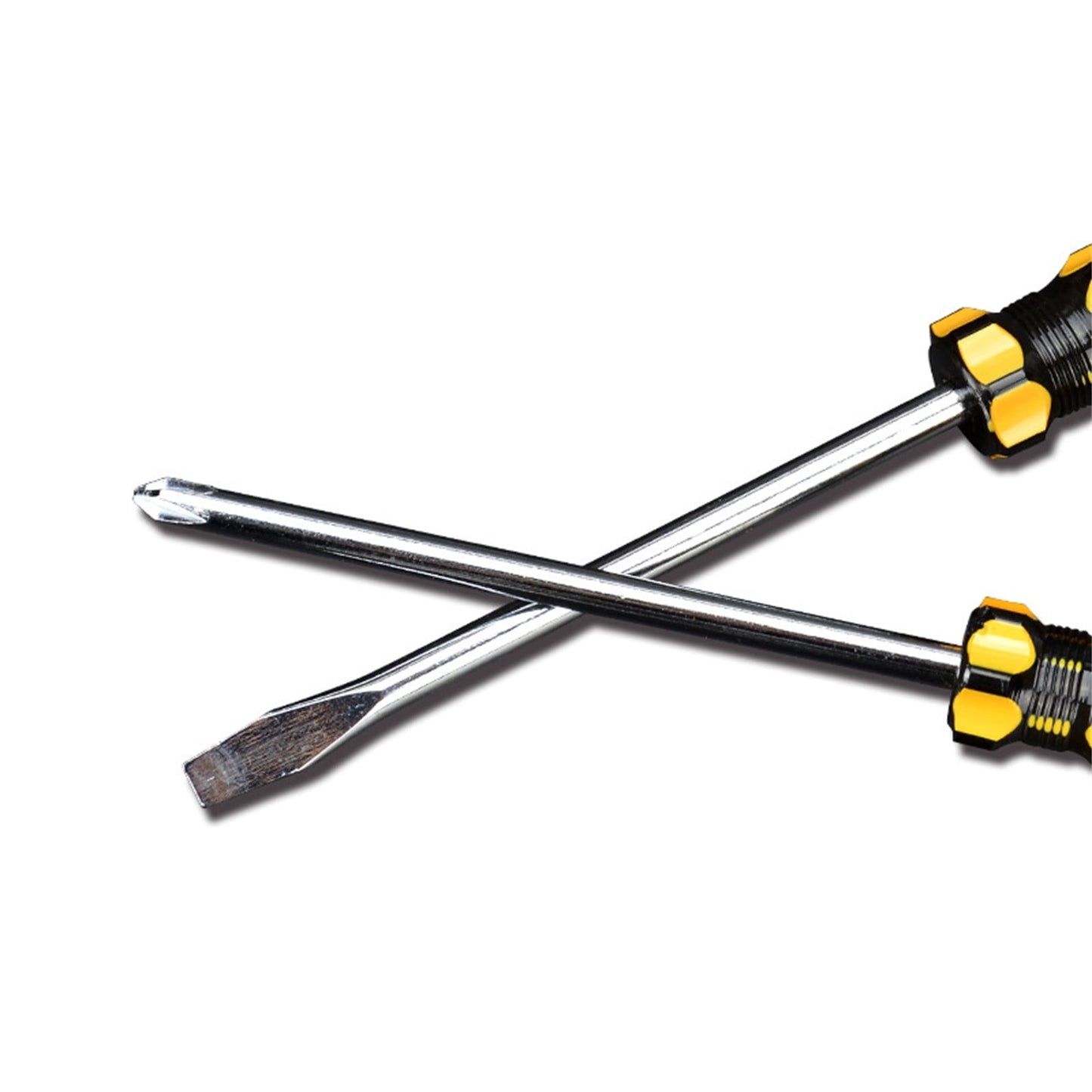 Metric Steel Flathead Screwdriver with PVC Handle,Single-Use Hardware Tool,3.3" Durable Flat-Tip Screwdriver V1189-LWWAL-20260401-06142