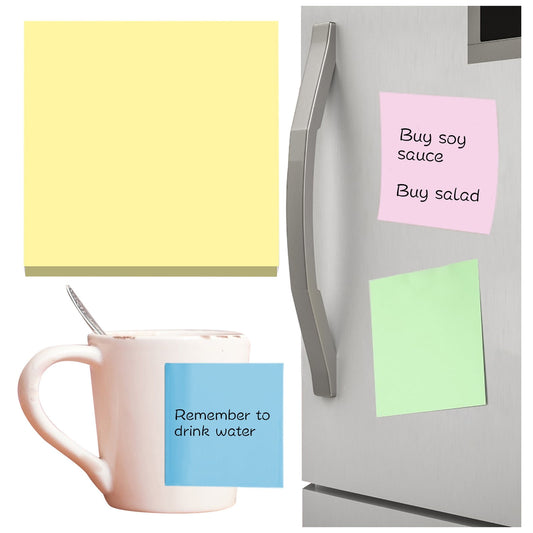 1 Pack Premium Multi-Use Sticky Notes 3x3 in Post Bright Stickies Colorful Super Sticking Power Memo Pads, V1189-LWWAL-20260401-06326