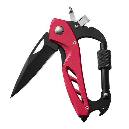Portable 2-in-1 Multifunctional Folding Pocket Knife,All-in-One Outdoor Portable Multifunctional Red Folding V1189-LWWAL-20260401-06346