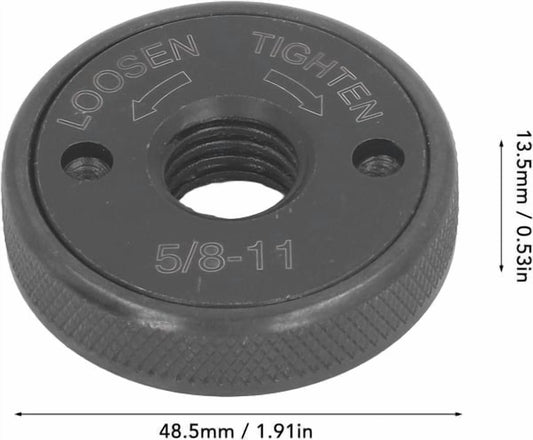 5/8-11 Angle Grinder Flange Nut,Fast Self-Locking Flange for Portable Polishing & Grinding Machines,Ideal for V1189-LWWAL-20260401-06359