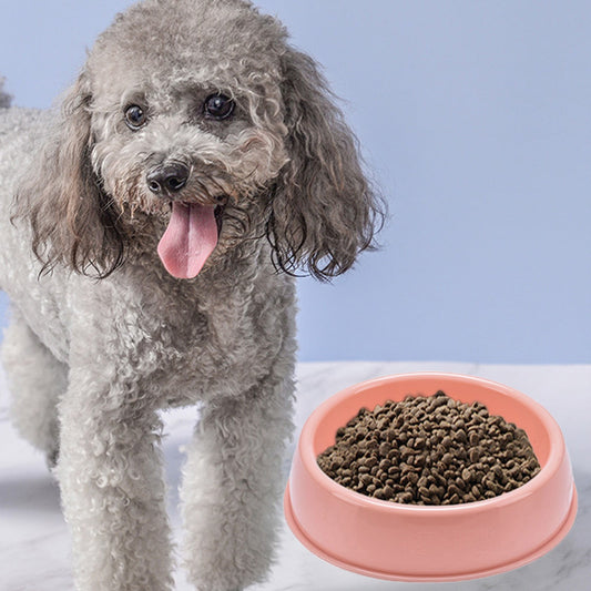 Plastic Dog Bowl,Non Slip Candy Color Plastic Pet Food Bowl,Shallow Cat Food Dish ,Reusable Pet Food And V1189-LWWAL-20260401-06390