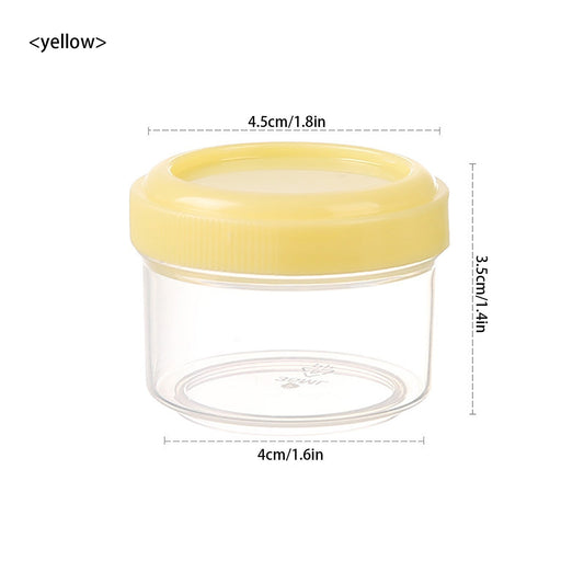 4Pcs Clear Plastic Jars With Lids,Small Plastic Storage Jars With Screw On Lids,Mini Wide-Mouth Refillable V1189-LWWAL-20260401-06457