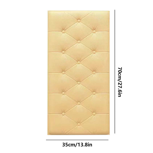 1Pcs 3D Anti Collision Wall Padding For Bedroom,Self Adhesive Peel And Stick Headboard Padded Wall Cushion V1189-LWWAL-20260401-06461