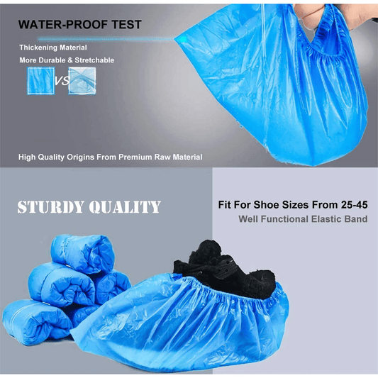 Shoe Covers Disposable Non-Slip For Indoors,100 Pieces (50 Pairs) Waterproof Shoe Booties Covers For V1189-LWWAL-20260401-06530