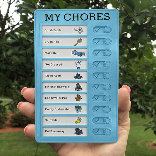 1Pc To Do List Checklist,Chores Chart for Man and Woman Chore Chart, Sliding Routine Chart to Do List, RV V1189-LWWAL-20260401-06649
