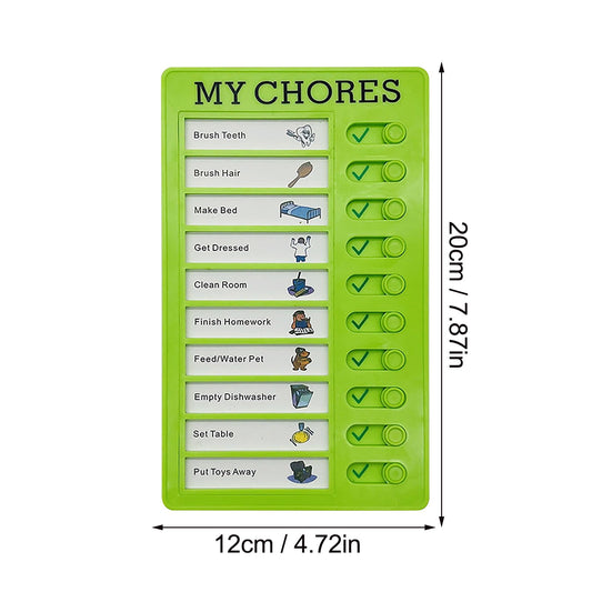 1Pc To Do List Checklist,Chores Chart for Man and Woman Chore Chart, Sliding Routine Chart to Do List, RV V1189-LWWAL-20260401-06650