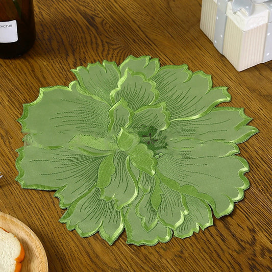 4 Pcs Flower Placemat,3D Flower Placemats,Flower Shape Placemat,Heat-Resistant And Washable Placemat for V1189-LWWAL-20260401-06731