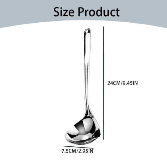 1 Pcs Small Soup Ladle,Stainless Steel Small Ladle With Pour Spout,9.45 Inch Soup Spoons,Kitchen Soup V1189-LWWAL-20260401-06901