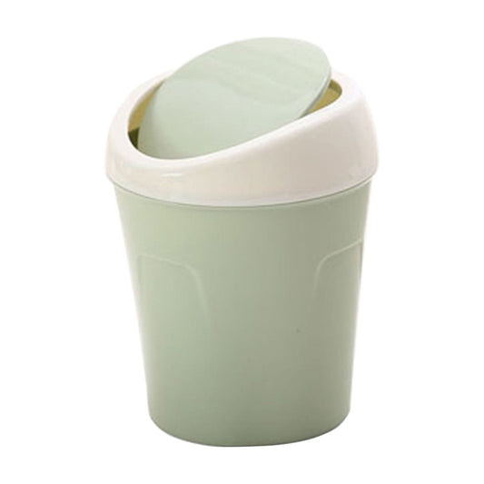 Mini Desk Trash Can with Swing Lid,Tiny Countertop Garbage Bin Portable Waste Basket for Desktop Home V1189-LWWAL-20260401-07021