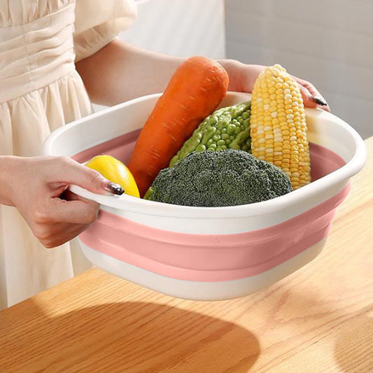 Foldable Massage Foot Bath Bucket with Retractable Design,Portable and Large Capacity for Home Use,Silicone V1189-LWWAL-20260401-07131