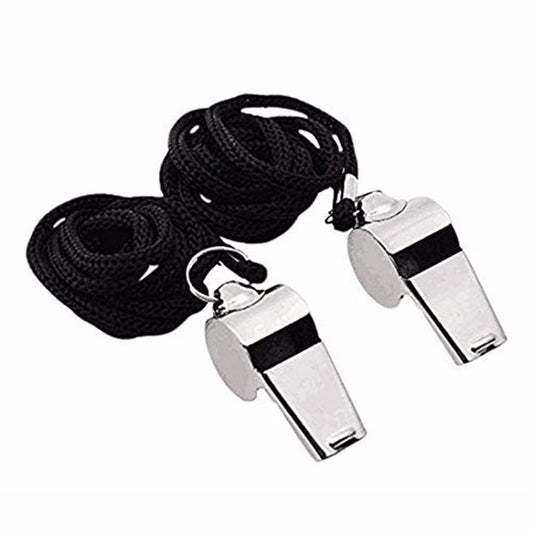 Stainless Steel Metal Referee Whistle with Lanyard,Crisp Sound for Sports and escuela,Durable and Portable V1189-LWWAL-20260401-07133