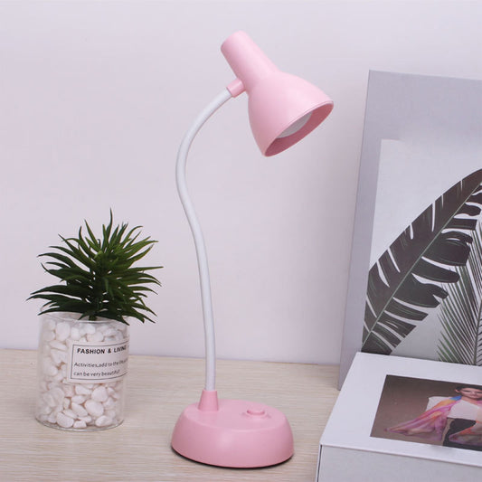 LED Eye Protection Table Lamp for Estudiar,Bendable Gooseneck and Adjustable Brightness,Battery-Powered and V1189-LWWAL-20260401-07152