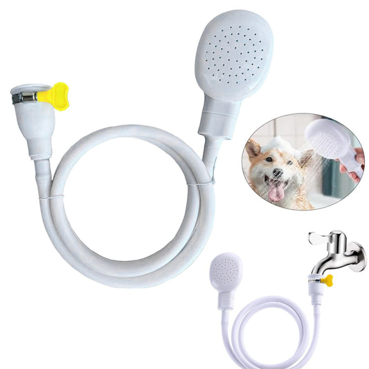 Portable Sink Hose Faucet Sprayer Sink Spray Rubber Hose Shampoo Sprayer Handheld Faucet Shower for Pets, V1189-LWWAL-20260401-07207