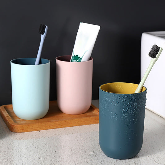 1Pack Bathroom Toothbrush Cup,ReusableToothbrush Holders,Multi-purpose Drinking Cups,Plastic Mouthwash Cup, V1189-LWWAL-20260401-07232
