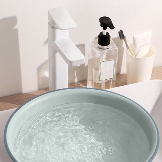 Wide Foot Wash Basin with Two-Color Design, Durable High-Temperature Plastic Washbasin for Laundry and V1189-LWWAL-20260401-07243