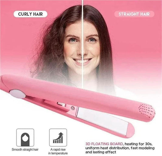Mini Hair Curler, Mini Hair Curler For Short Hair, 2 In 1 Mini Curler And Hair Straightener, Mini Curling V1189-LWWAL-20260401-07302