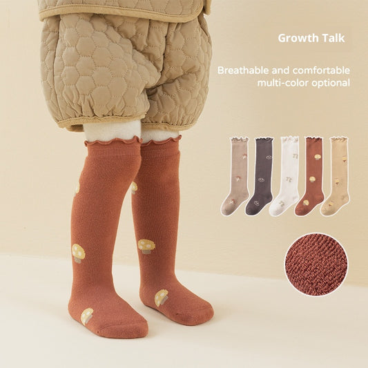 Knee Socks Girls - Baby Knee Socks - Ruffle Socks - Long Socks Child - Cotton Socks - Toddler Socks - V1189-WXF-260203-00208
