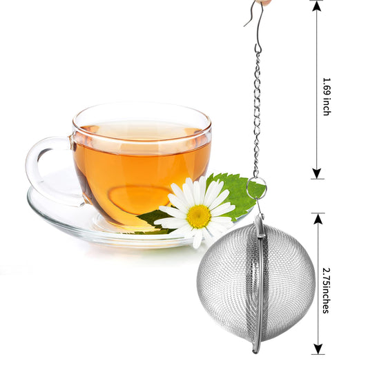 Stainless Steel Tea Egg - Loose Tea Filter - Tea Strainer - Tea Ball - Herb Ball - Spice Filter - Tea Infuser V1189-WXF-260203-00242