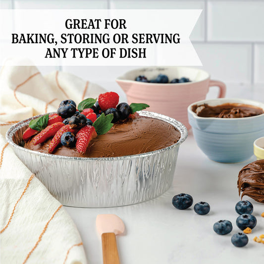 Aluminum Trays - Large Oven Dishes - Airfryer Trays XXL - Aluminum Bowls - Disposable Trays - BBQ Drip Trays V1189-WXF-260203-00468