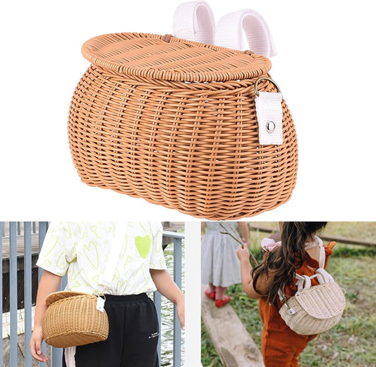 Bicycle Basket - Wicker Bicycle Basket - Handlebar Basket - Front Basket - Small Bicycle Basket - Bicycle V1189-WXF-260203-00518