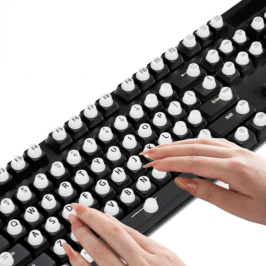 Keyboard Stickers - Large Letter Keyboard - QWERTY Layout - Low Vision Aids - Typing with Long Nails - 3D V1189-WXF-260203-00554