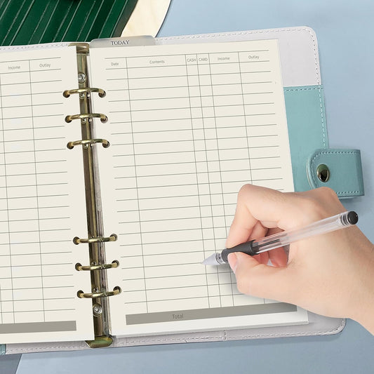 Notebook Refill A5 - Ring Binder Paper 6 Holes - Agenda Refill - Bullet Journal Paper - Refillable Notepad - V1189-WXF-260203-00575
