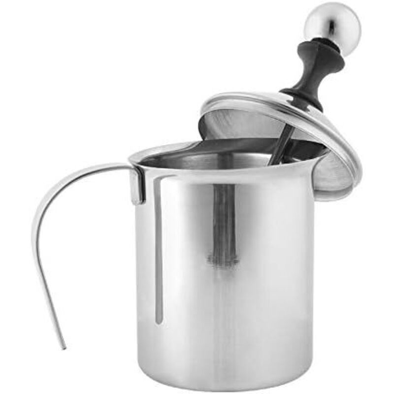 Milk Frother Stainless Steel Double Pump, 400 ml V1189-WXF-521-0039