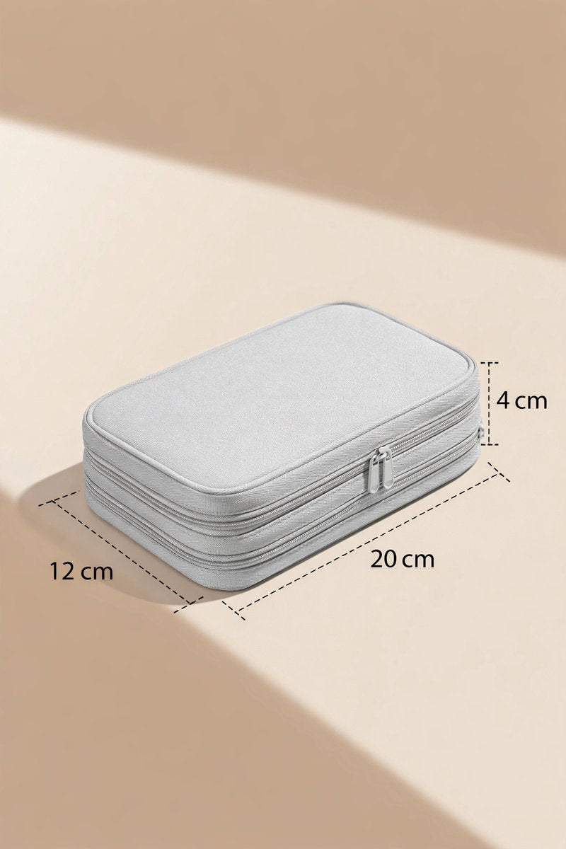 Cable Organizer Bag Grey - Travel & Storage Accessories - Compact & Portable - Water-Repellent - For Cables & V1189-WXFBOL-13-2