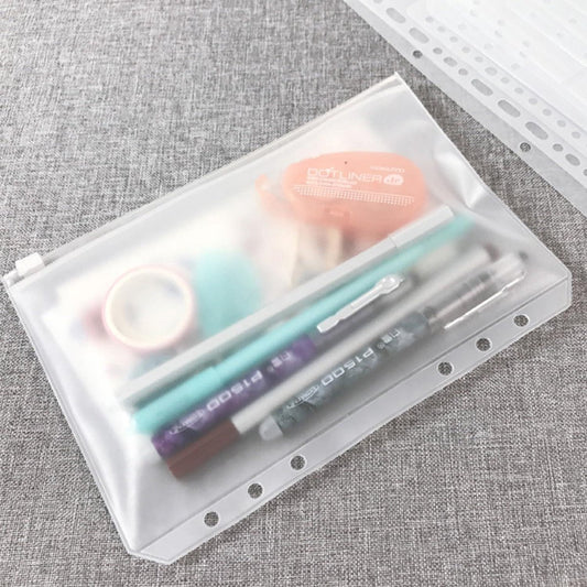 12 money envelopes with 6 holes for A6 size - Budget sleeve for receipts - Storage accessories with binding V1189-WXFBOL-136-1