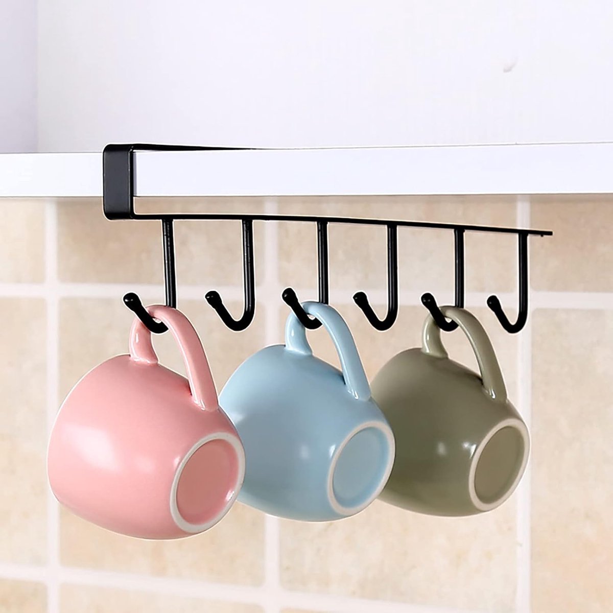 Storage rack - hooks - multifunctional hooks - nail-free hooks - storage accessories - suitable for cabinets, V1189-WXFBOL-160-1