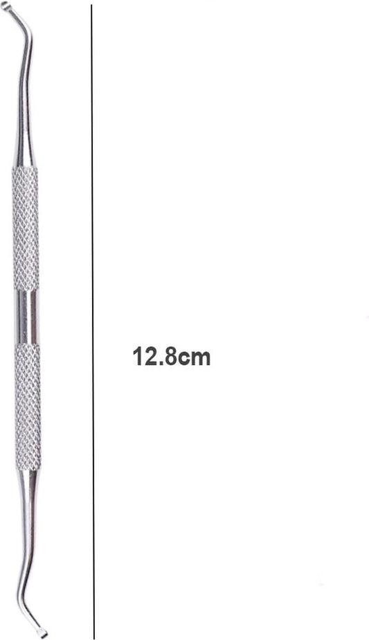 Nail Lifter for Ingrown Toenails - Nail Lifter - Double-Sided Sturdy 2 mm Spoons - Pedicure Excavator - V1189-WXFBOL-30-1