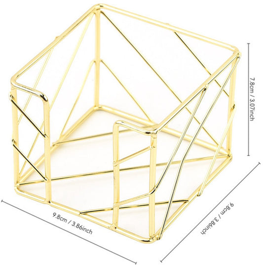 Sticky Note Organizer - Storage Rack - Metal Storage Rack - Creative Openwork Note Box - Desk Storage V1189-WXFBOL-32-1