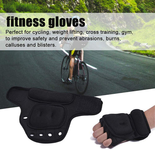 Weighted Exercise Gloves, Pair of 2 lb,Sandbag Weight Bearing Training Gloves Fitness Gloves with Wrist Suort V1189-WXFWAL-20260319-00035