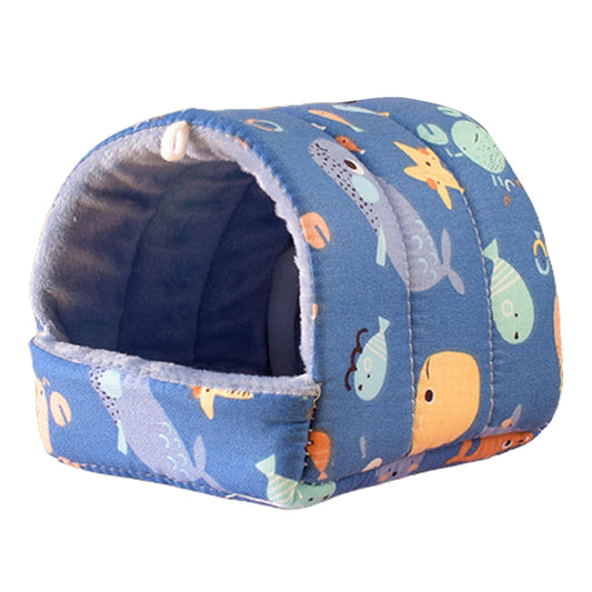Yirtree Cartoon Pattern Guinea Pig Cave House Bed, Rabbit Squirrel Chinchilla Hamster Hedgehog Nest Hideout, V1189-WXFWAL-20260319-00095