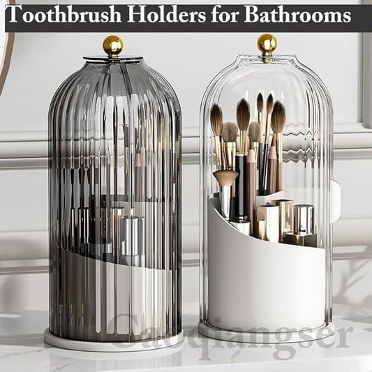 Concealed Toothbrush Holder,Toothbrush Holders for Bathrooms,360 Rotating Waterproof Dustproof Toothpaste V1189-WXFWAL-20260319-00193
