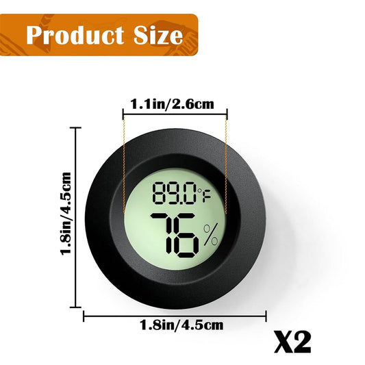 Tutuviw Reptile Thermometer Hygrometer LCD Digital Humidity Gauge for Reptile Heat Pad to Monitor Temperature V1189-WXFWAL-20260319-00265