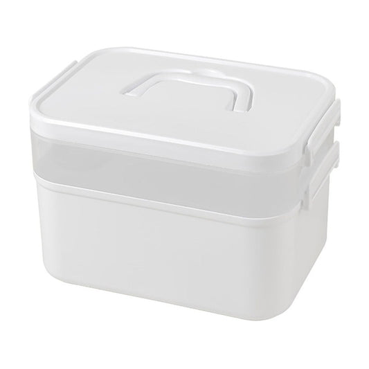Portable Nail Polish Carrying Box, Plastic Storage Bins with Removable Tray and Lids, Crafts Organizers and V1189-WXFWAL-20260319-00267
