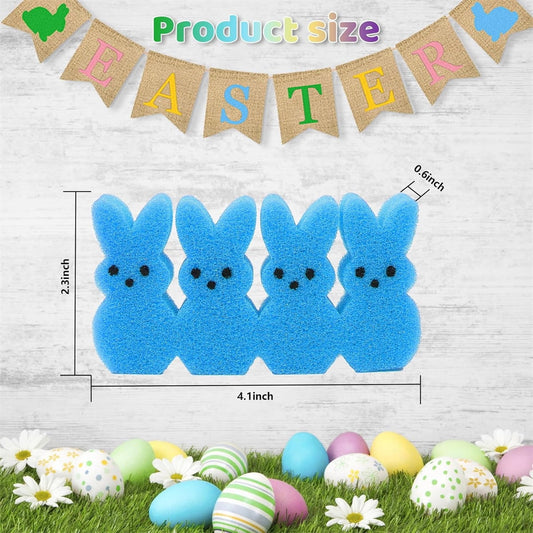 Tutuviw 64Pcs Colorful Easter Sponge Bunnies Vase Filler,DIY Sponge Easter Peeps Decorations,Easter Spring V1189-WXFWAL-20260319-00304